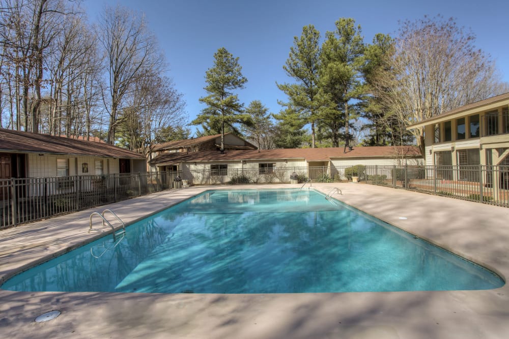 Swimming pool at Enclave at North Point Apartment Homes in Winston Salem, North Carolina