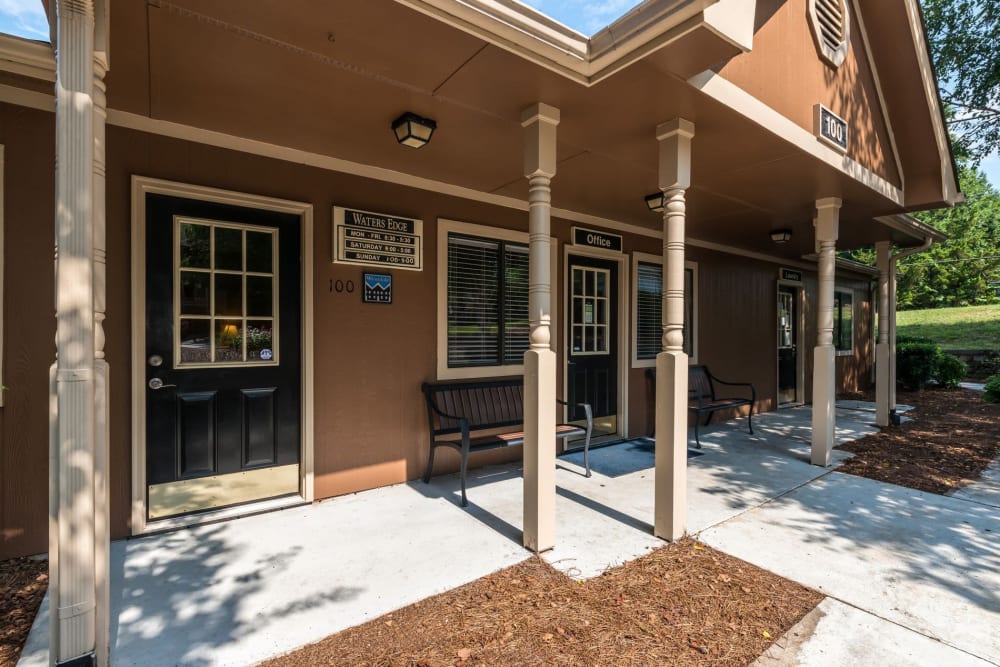 Entrance office at Waters Edge Apartment Homes in Concord, North Carolina