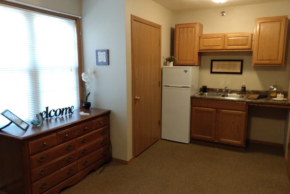 Kitchenette at Marla Vista in Green Bay, Wisconsin