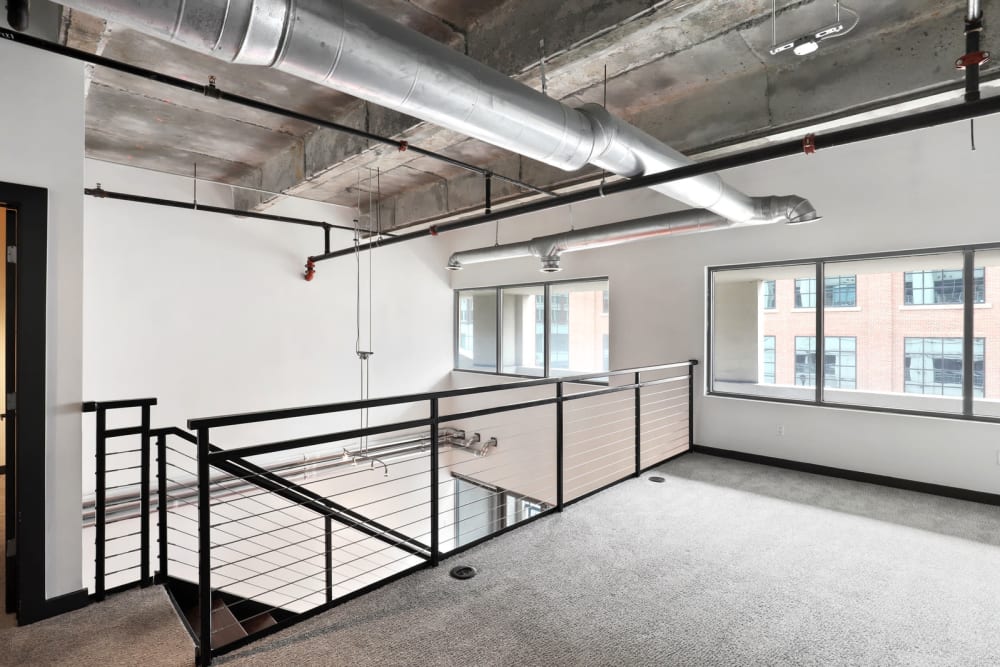 Open second floor at 17th Street Lofts in Atlanta, Georgia