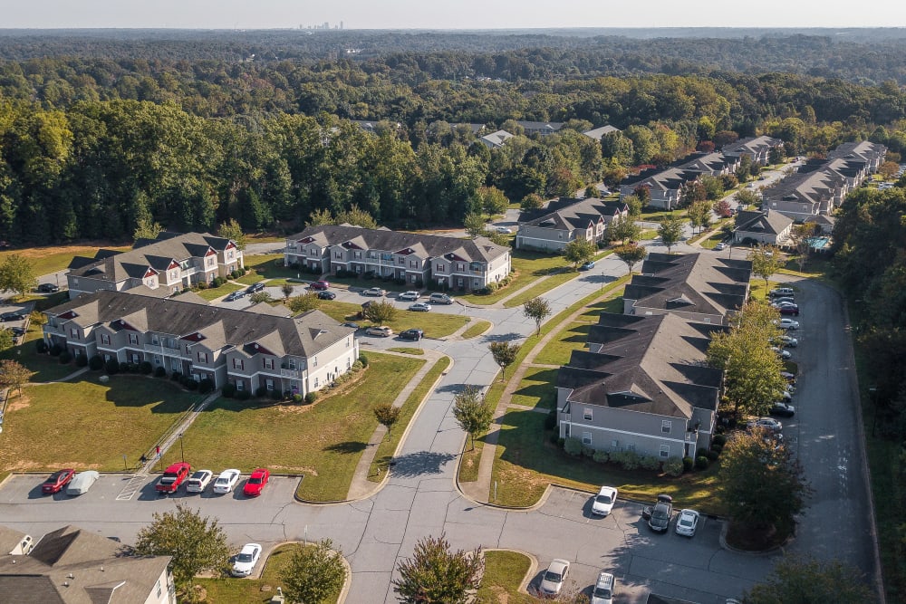 Ariel Shot at Clemmons Station Apartment Homes in Clemmons, North Carolina