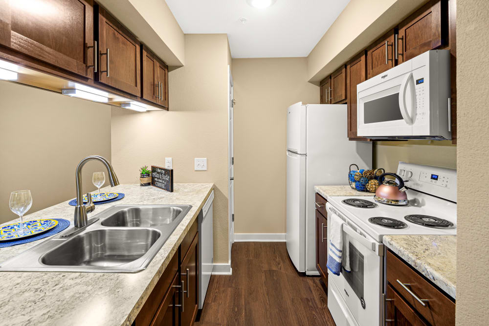 Kitchen at Stoneybrook Apartments and Townhomes