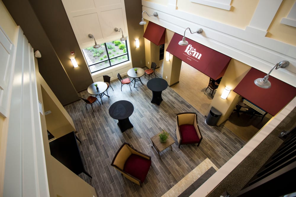 Onsite bistro for residents at First & Main of Commerce Township in Commerce Township, Michigan