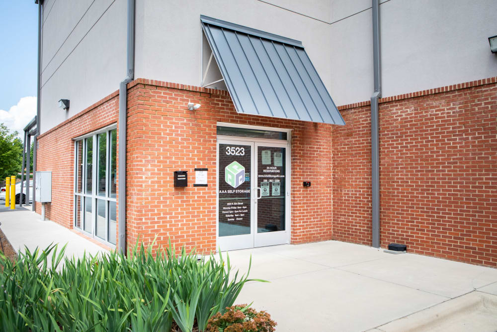 another entrance at AAA Self Storage at N Elm in Greensboro, North Carolina