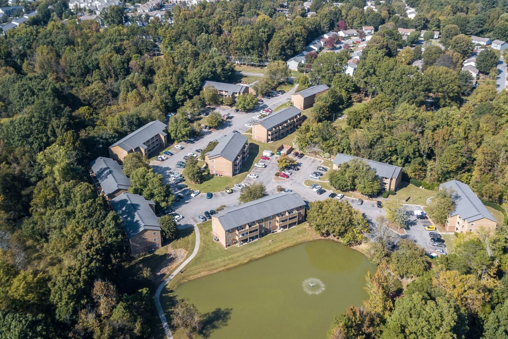 Ariel View at Waters Edge Apartment Homes in Concord, North Carolina