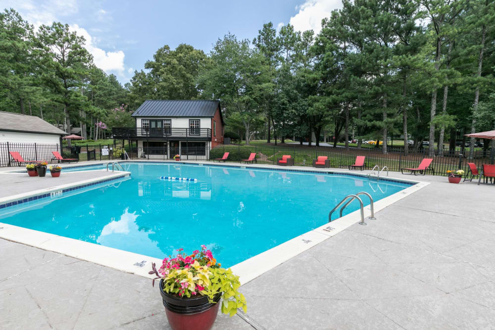 Swimming pool at The BelAire Apartment Homes in Marietta, Georgia