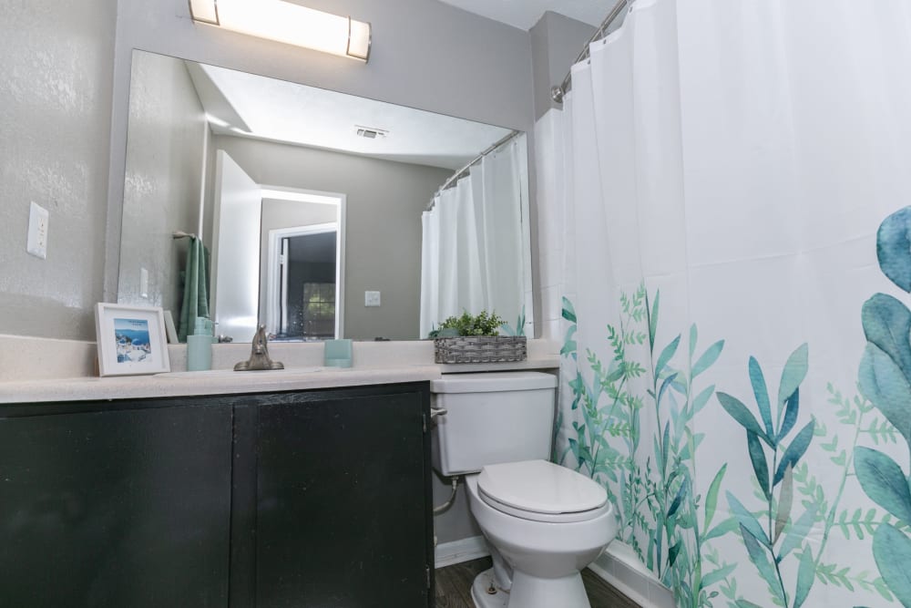 Clean bathroom at The BelAire Apartment Homes in Marietta, Georgia