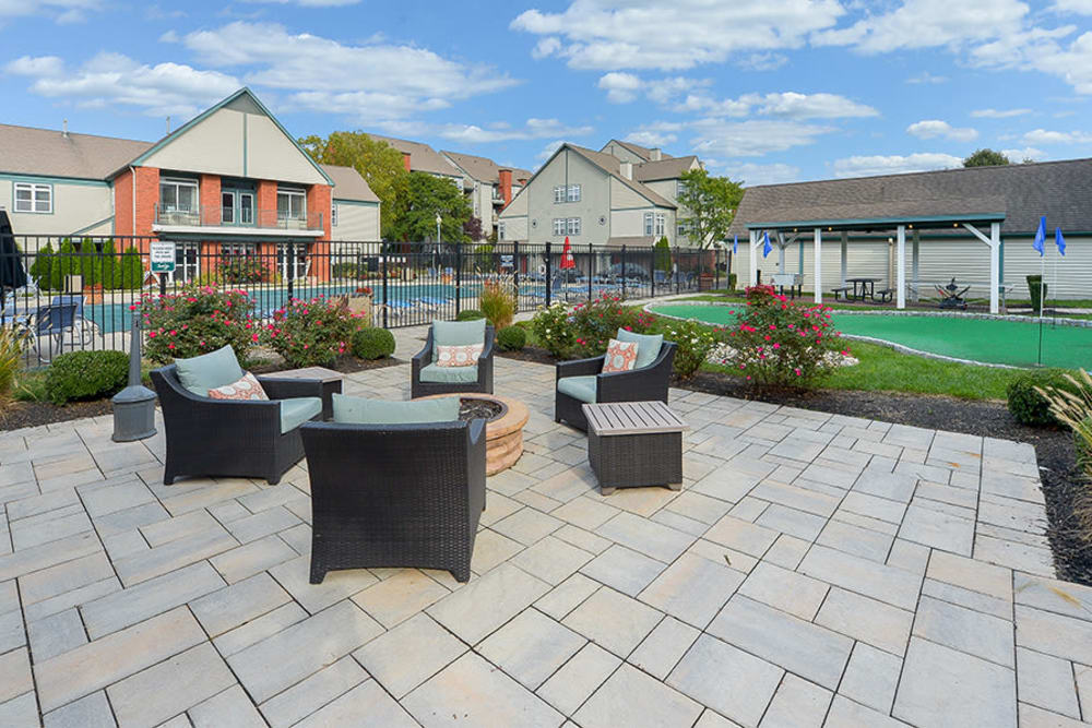 Fire pit at Bishop's View Apartments & Townhomes in Cherry Hill, NJ