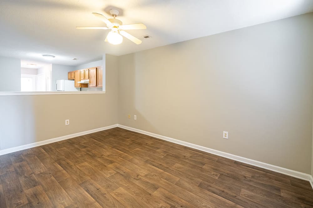 Living room at Sharon Pointe Apartment Homes in Charlotte, North Carolina