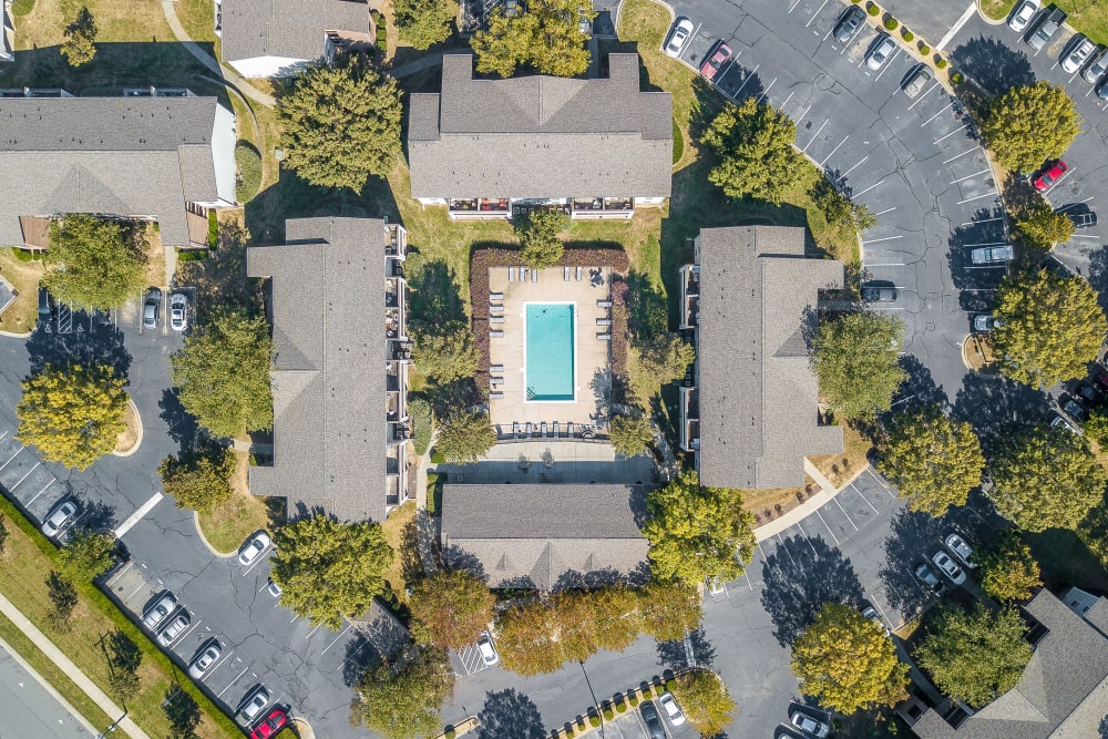 Ariel View at The Village at Brierfield Apartment Homes in Charlotte, North Carolina