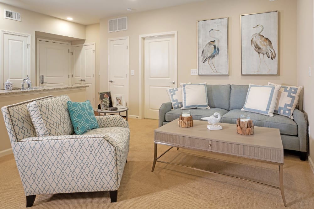 Private living room at Harmony at Avon in Avon, Indiana