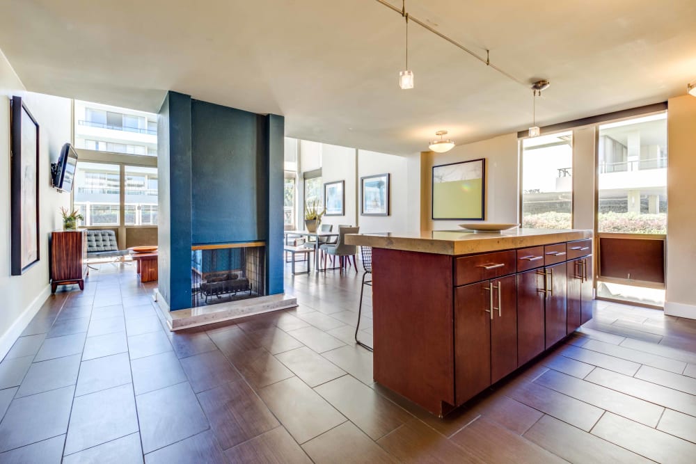 Clubhouse at Skyline Terrace Apartments in Burlingame, California