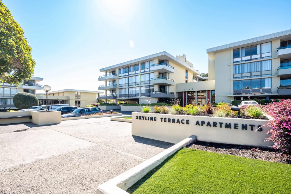 Exterior at Skyline Terrace Apartments in Burlingame, California