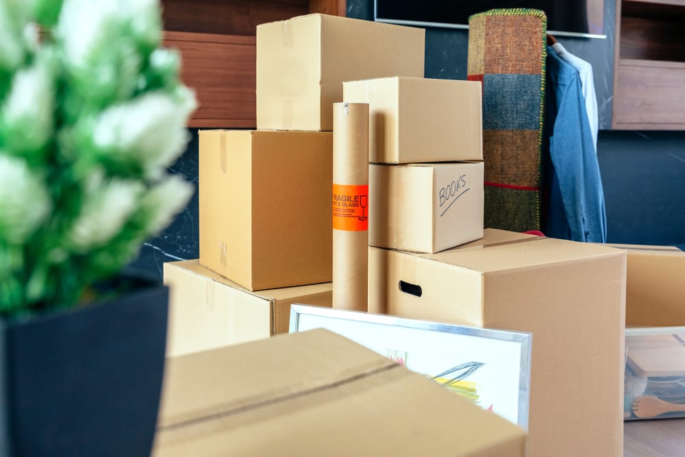 Boxes from StayLock Storage in Warner Robins, Georgia