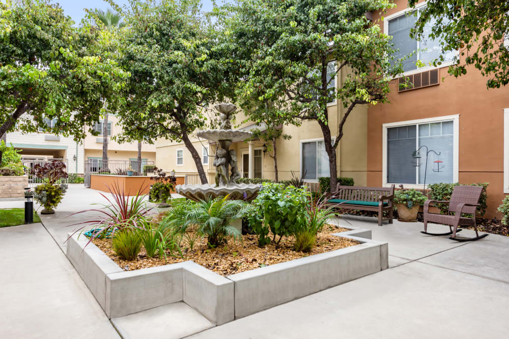Courtyard at Cypress Place in Ventura, California