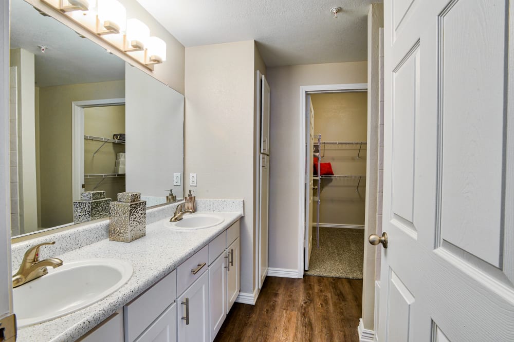 Bathroom at Bella Springs Apartments in Colorado Springs, Colorado