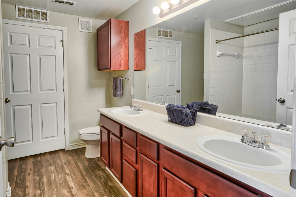 Bathroom at Bella Springs Apartments in Colorado Springs, Colorado