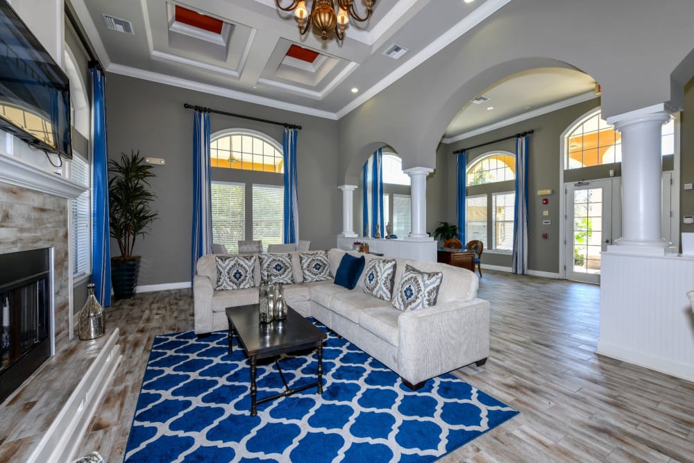 Clubhouse lounge at Courtney Isles in Yulee, Florida