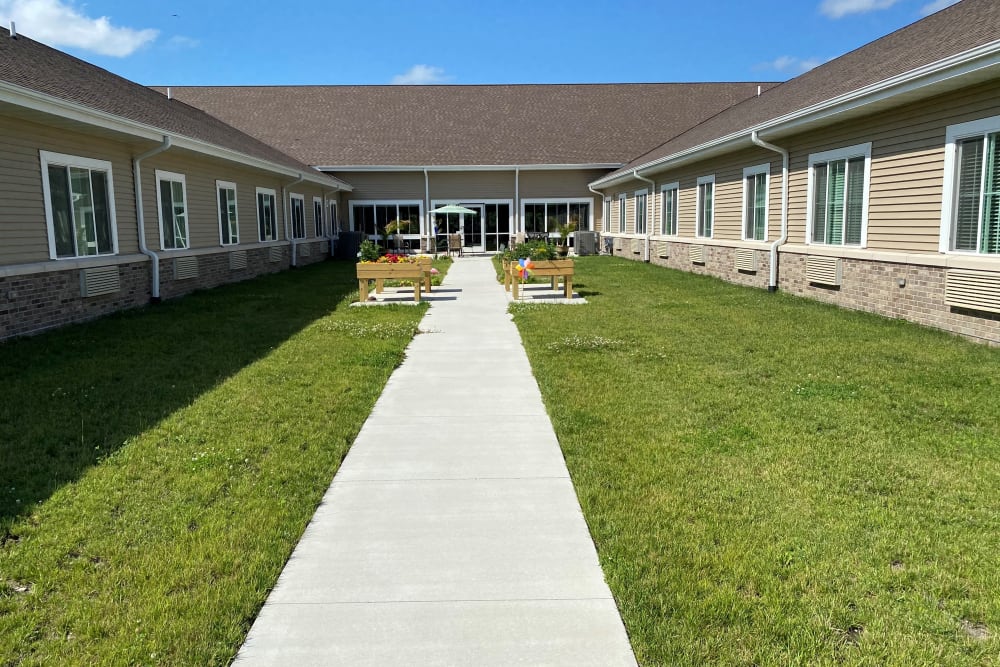 Courtyard access at Country Meadow Place in Mason City, Iowa