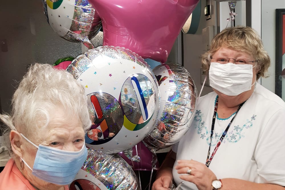 A 90th birthday celebration at Corridor Crossing Place in Cedar Rapids, Iowa