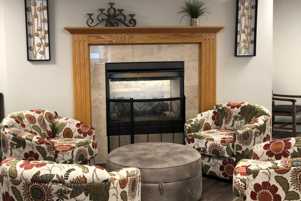 Community living area for residents at Corridor Crossing Place in Cedar Rapids, Iowa