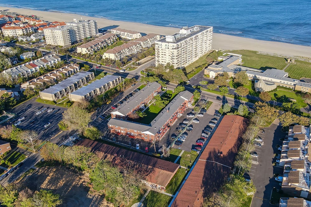 Aerial view showing close proximity to ocean
