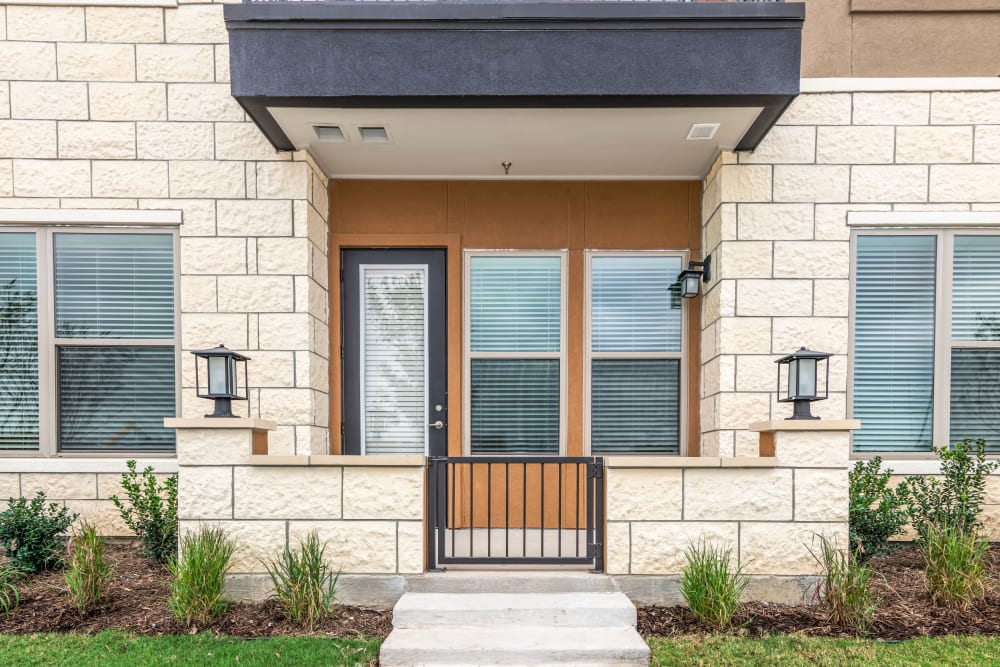 Entrance to an apartment at Magnolia on the Green in Allen, Texas