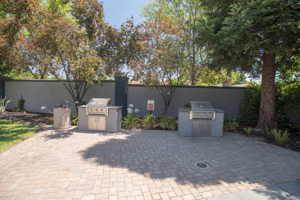 A grilling area by the pool at Avion Apartments in Rancho Cordova, California