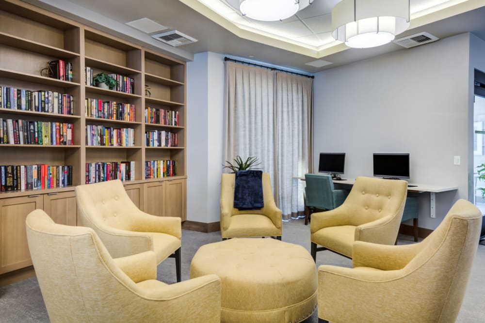 library room with additional seating