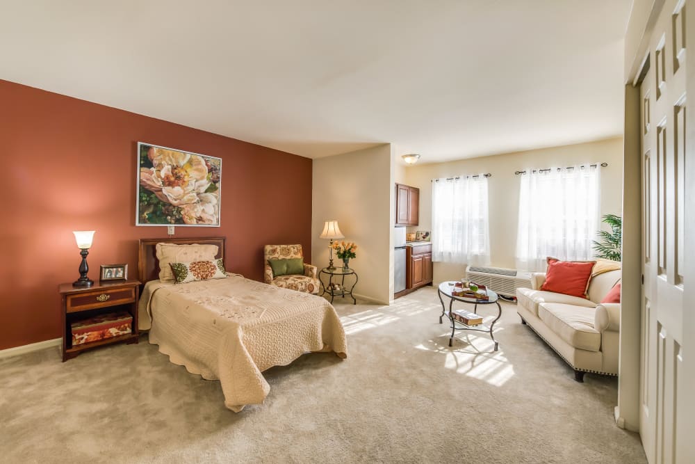Spacious bedroom at Truewood by Merrill, Glen Riddle in Glen Riddle, Pennsylvania