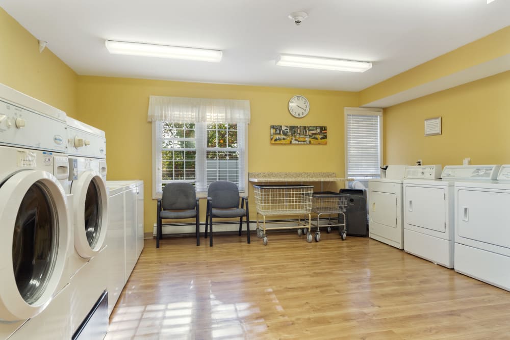 Community Laundry room at The Hearth at Greenpoint in Liverpool, New York