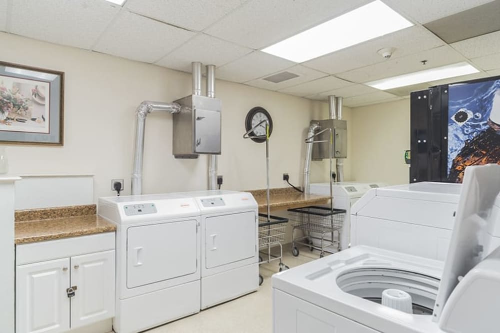 community Laundry room at The Hearth on James in Syracuse, New York 