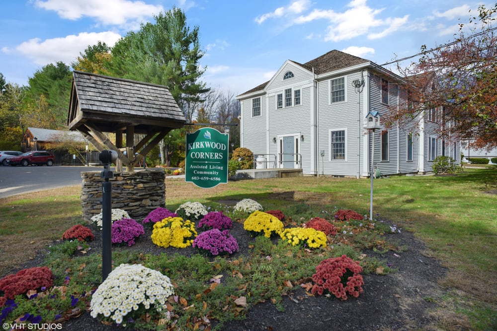 Exterior view of Kirkwood Corners in Lee, New Hampshire.