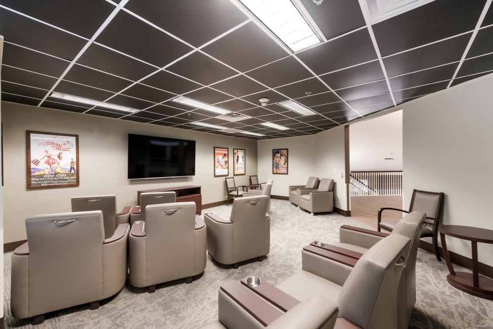 Movie theater at Waterview Court in Shreveport, Louisiana.
