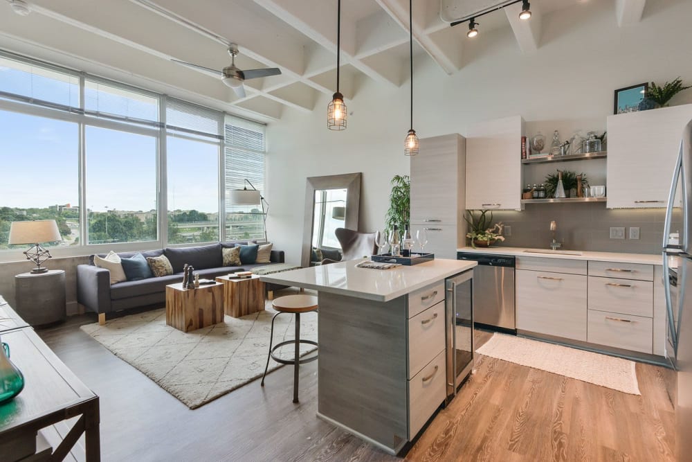 Open concept flats at Altitude in Atlanta, Georgia