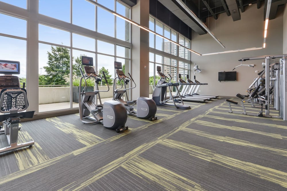 State-of-the-art fitness center at Altitude in Atlanta, Georgia