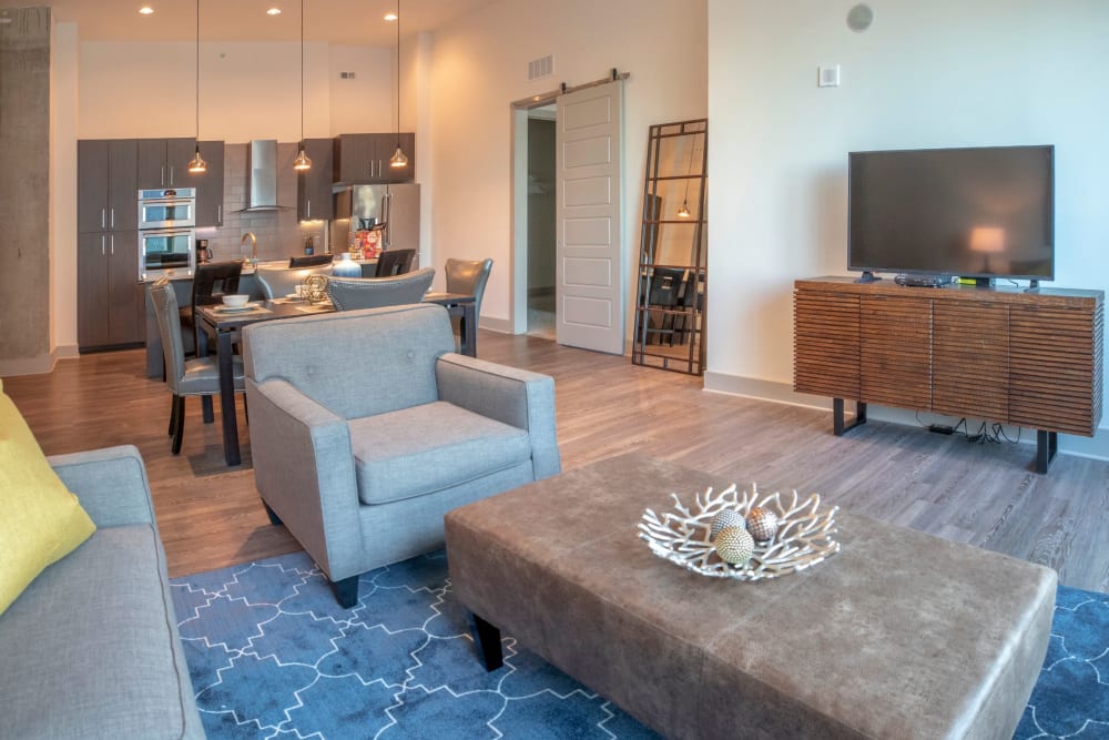 Living room at Altitude in Atlanta, Georgia