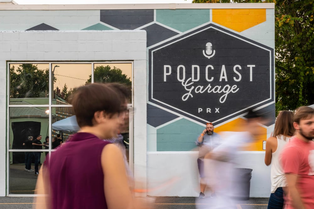 The Podcast Garage in Allston, Massachusetts near Arthaus Apartments