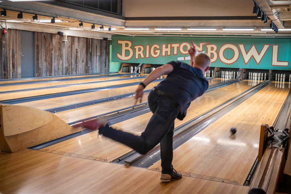 Brighton Bowl near Arthaus Apartments in Allston, Massachusetts