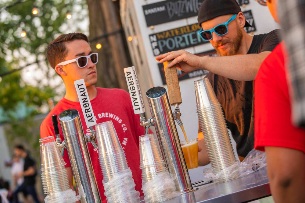 Men bartending in Allston, Massachusetts near Arthaus Apartments