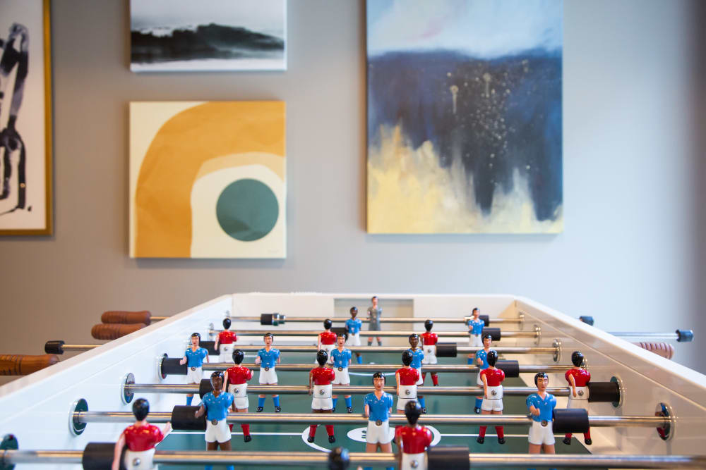 Foosball table at 511 Meeting in Charleston, South Carolina