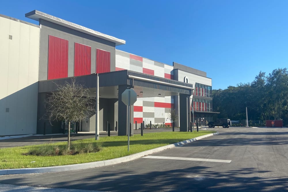 The covered entrance at Storage Units in Kissimmee, Florida