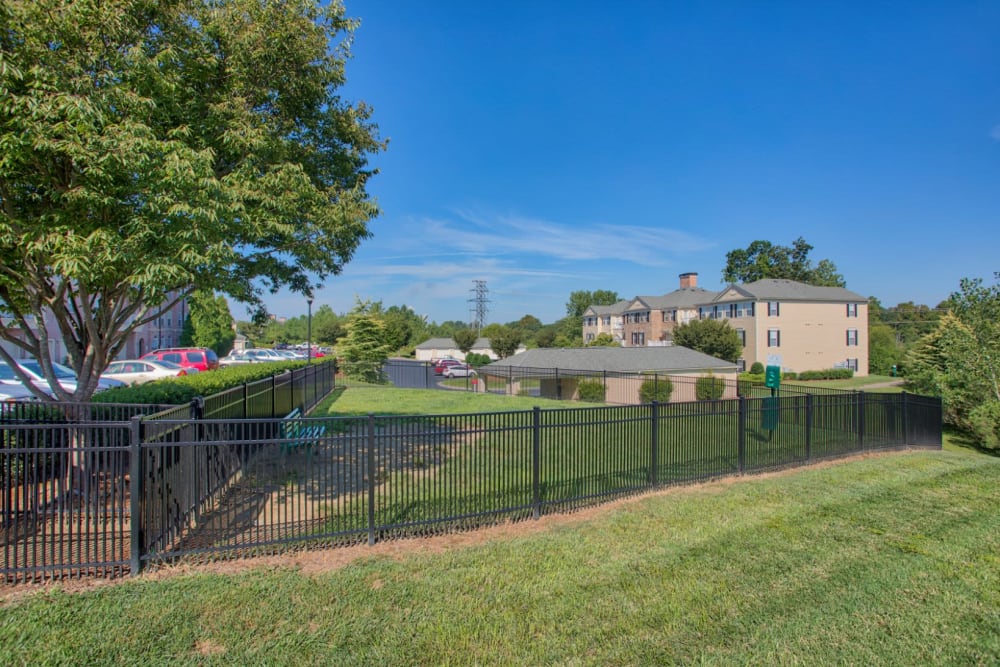 Dog park for residents at Atkins Circle Apartments & Townhomes in Charlotte, North Carolina