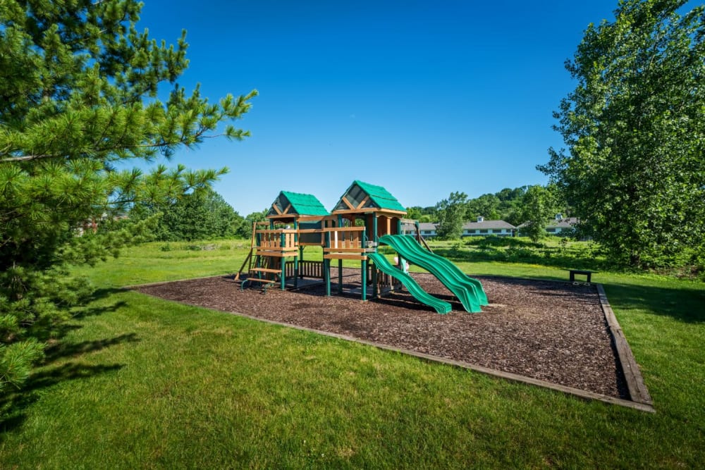 Community playground and park at The Docks Apartments & Townhomes in Pittsburgh, Pennsylvania