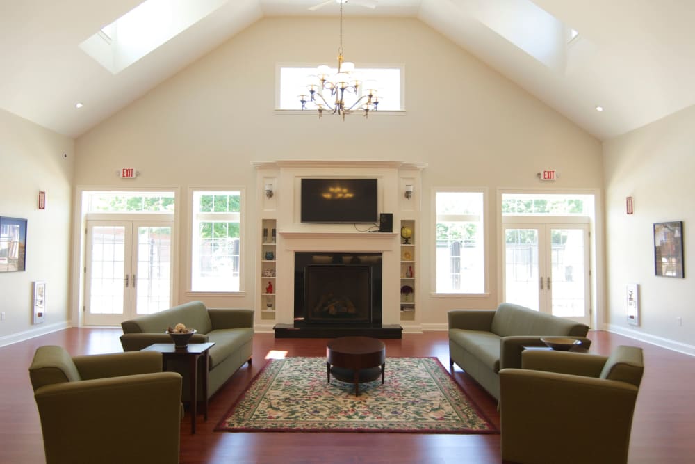 Community room at Park Village West in Westborough, Massachusetts