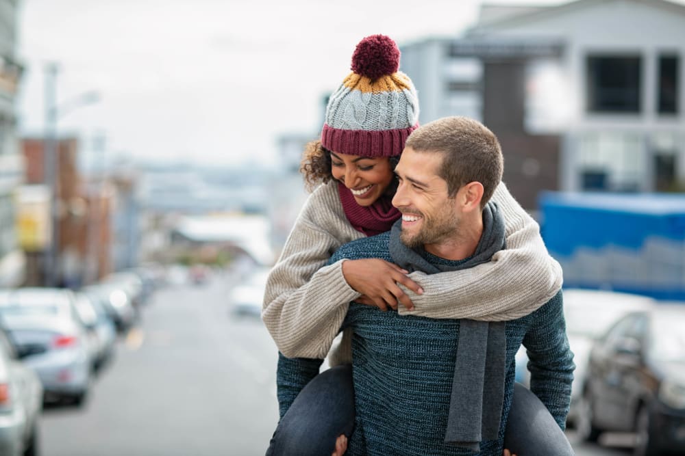 Couple on a walk in Federalsburg, Maryland near Federalsburg Square Apartments