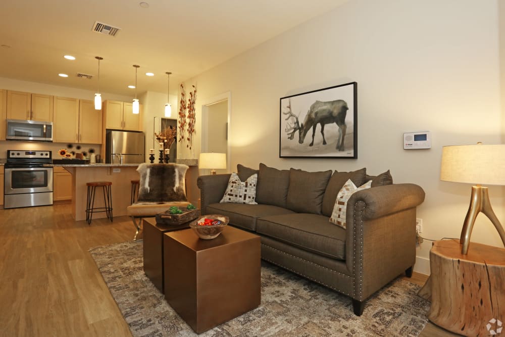 Large resident living room at Mountain Trail in Flagstaff, Arizona