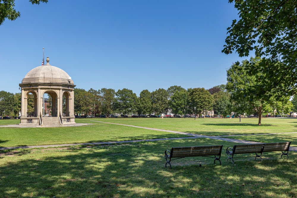 Huge park to enjoy on a lovely clear day near Sofi at Salem Station in Salem, Massachusetts