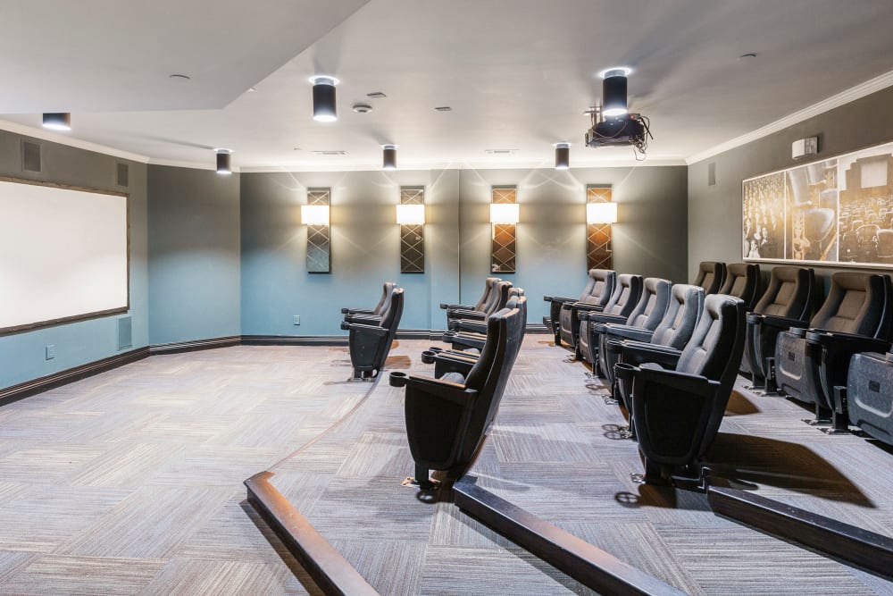 Amazing movie theater room at Sofi at Salem Station in Salem, Massachusetts