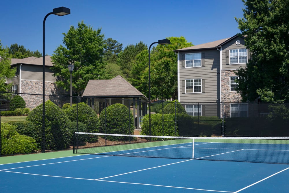 Onsite tennis courts and more at The Vinings at Newnan Lakes in Newnan, Georgia